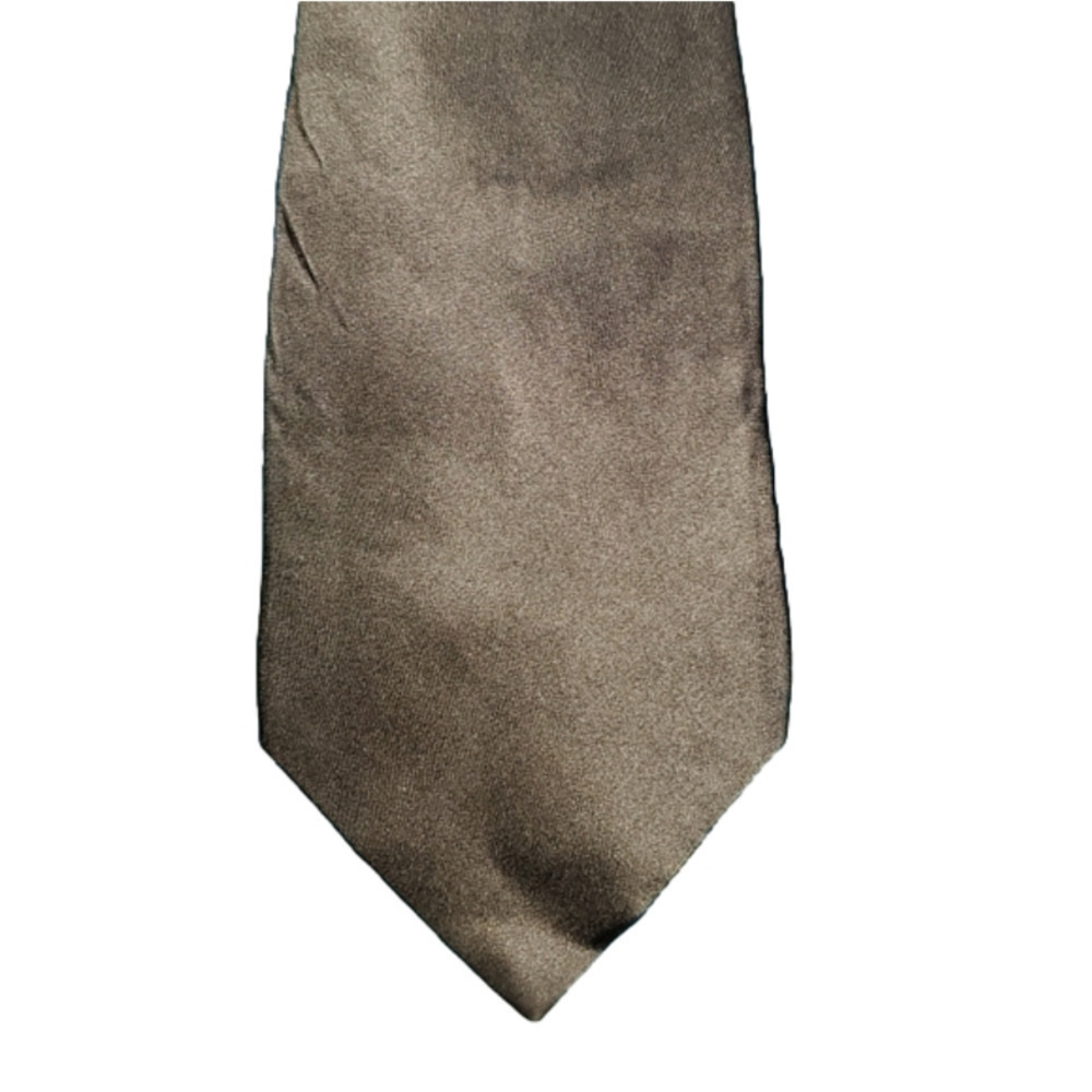 𝅺Solid color metallic tan necktie NEW